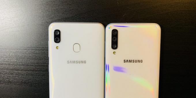 Samsung Galaxy A30 in Samsung Galaxy A50: zadnja stena