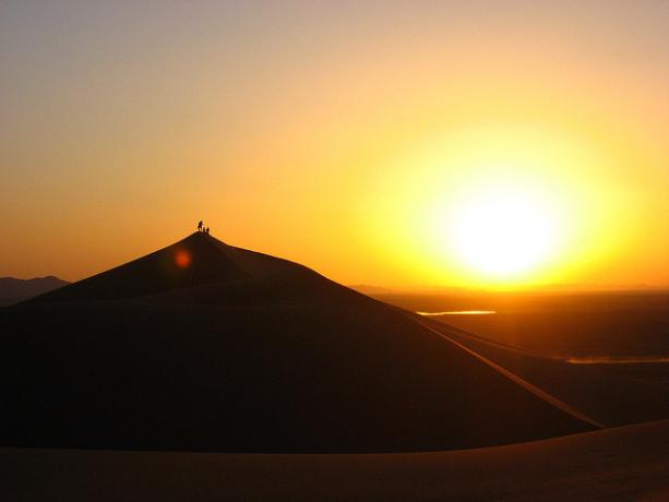 Sončni zahod v Sahari