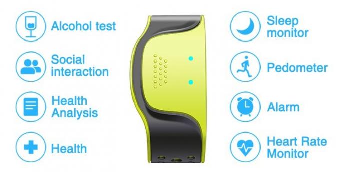 Ugodne Electronics: Veepoo Pulse Wave zdravje Smart Zapestnica