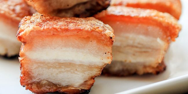 Svinjina v pečici: svinjine s hrustljavo slano skorjo v kitajščini