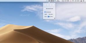 NightOwl vključuje temno način MacOS Mojave predvidoma