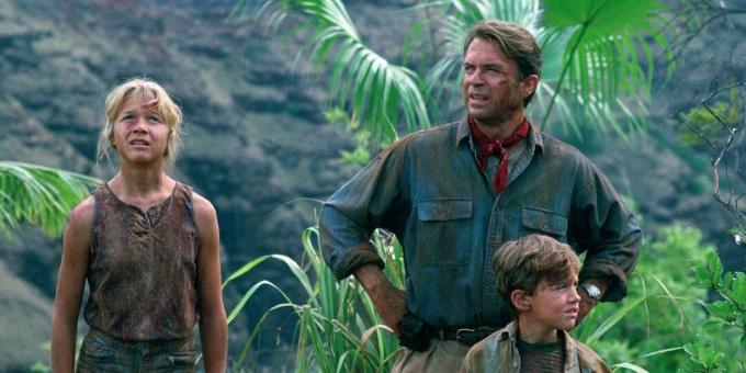 Prizor iz filma o džungli "Jurassic Park"