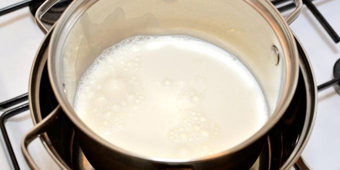 Kako narediti domač jogurt: segrejte mleko do 85 ° C