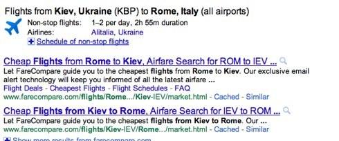 Google, Yandex, iskanje za letalske vozovnice, železniška proga zemljevid