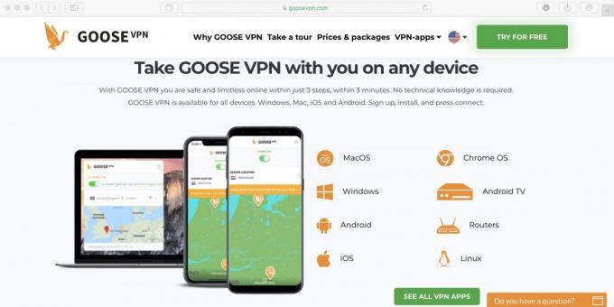 Kako uporabljati Netflix v Rusiji: Set Goose VPN zahtevek prenosa in ga vklopite