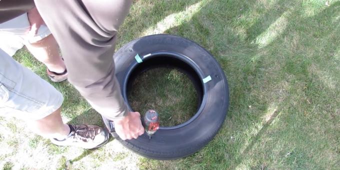Swing roke: izvrtajte luknje v pnevmatiki