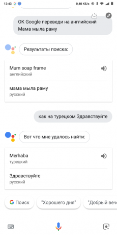 Google Now: Prevod