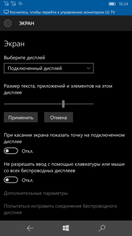 Lumia 950 XL: nastavitve zaslona