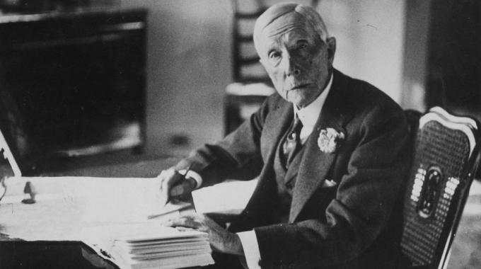 John D. Rockefeller pri delu