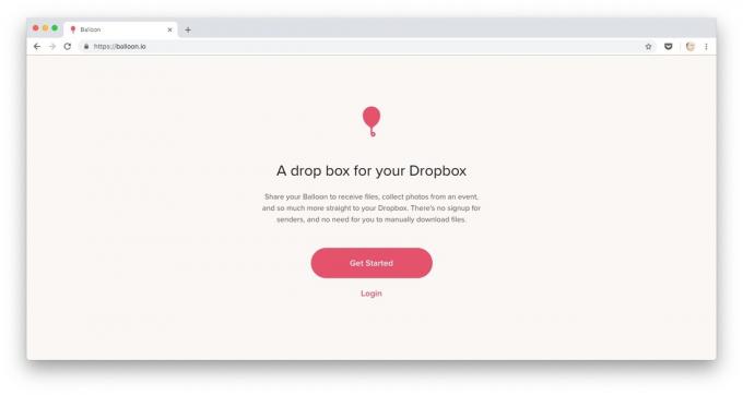 Načini za prenos datotek na Dropbox: pagruzhayte datotek preko Balloon.io