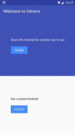 Inkwire - skrinsharing in podpora na daljavo za Android