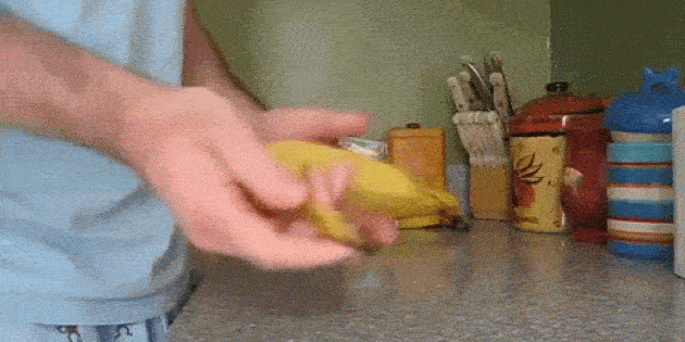 kako odpreti banana