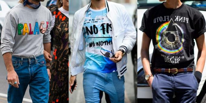 Poletje prodaja oblačil in obutve za moške: T-shirt ali svetel tisk longsliv