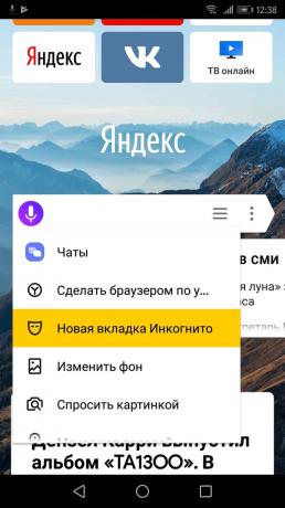 Kako vklopiti način brez beleženja zgodovine "Yandex. brskalnik "