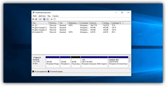 Kako združiti diskov v standardnih orodij Windows