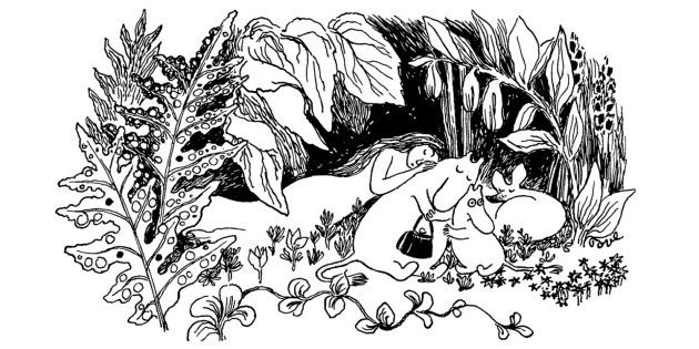 Ilustracija na prvo knjigo o Moomins