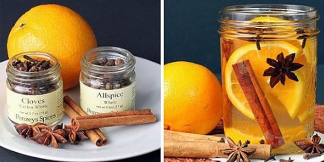 naravne arome za dom: Okus pomaranče, cimeta, nageljnovih žbic in janeža