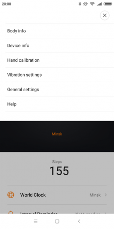 Xiaomi Mijia Smartwatch: Nastavitve