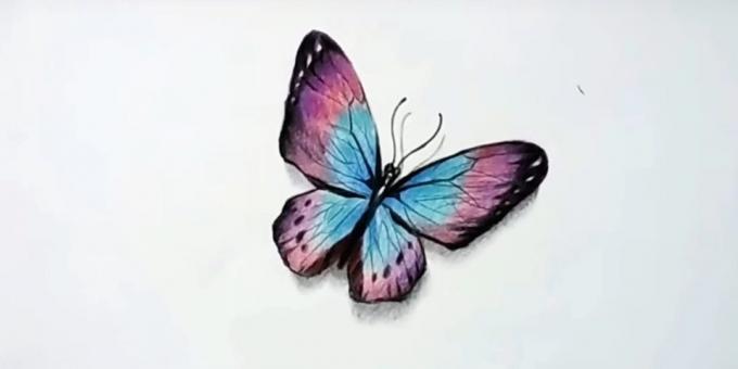 Kako pripraviti realistična metulj barvice