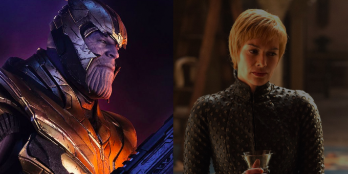 Primerjaj znaki "The Avengers" in "Game of Thrones". Thanos in Cersei Lannister