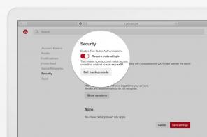 Kako vklopiti preverjanje pristnosti dva faktorja v Pinterest