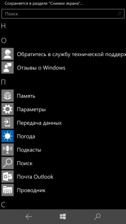 Lumia 950 XL: seznam aplikacij