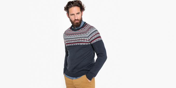 žakard pulover