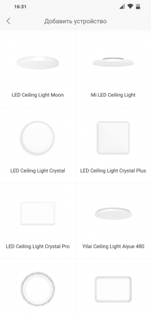 Yeelight Smart trg LED stropna luč: Dodajanje naprave