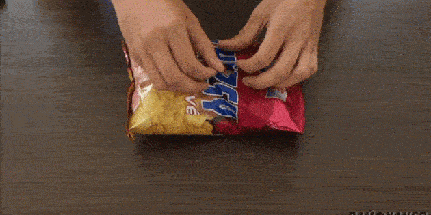 kako odpreti zavojček čips