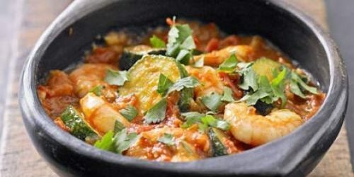 Najboljši recepti z ingverjem: Curry bučkami in kozic z ingverjem