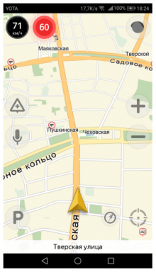 "Yandex. Navigator "opozarjajo kamere in prometnih nesreč, tudi brez gradnje poti