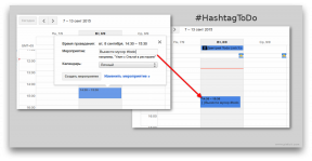 HashtagToDo naredi Google Koledar na seznamu nalog